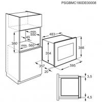 Vgradna mikrovalovna pečica Electrolux LMS4253TMX